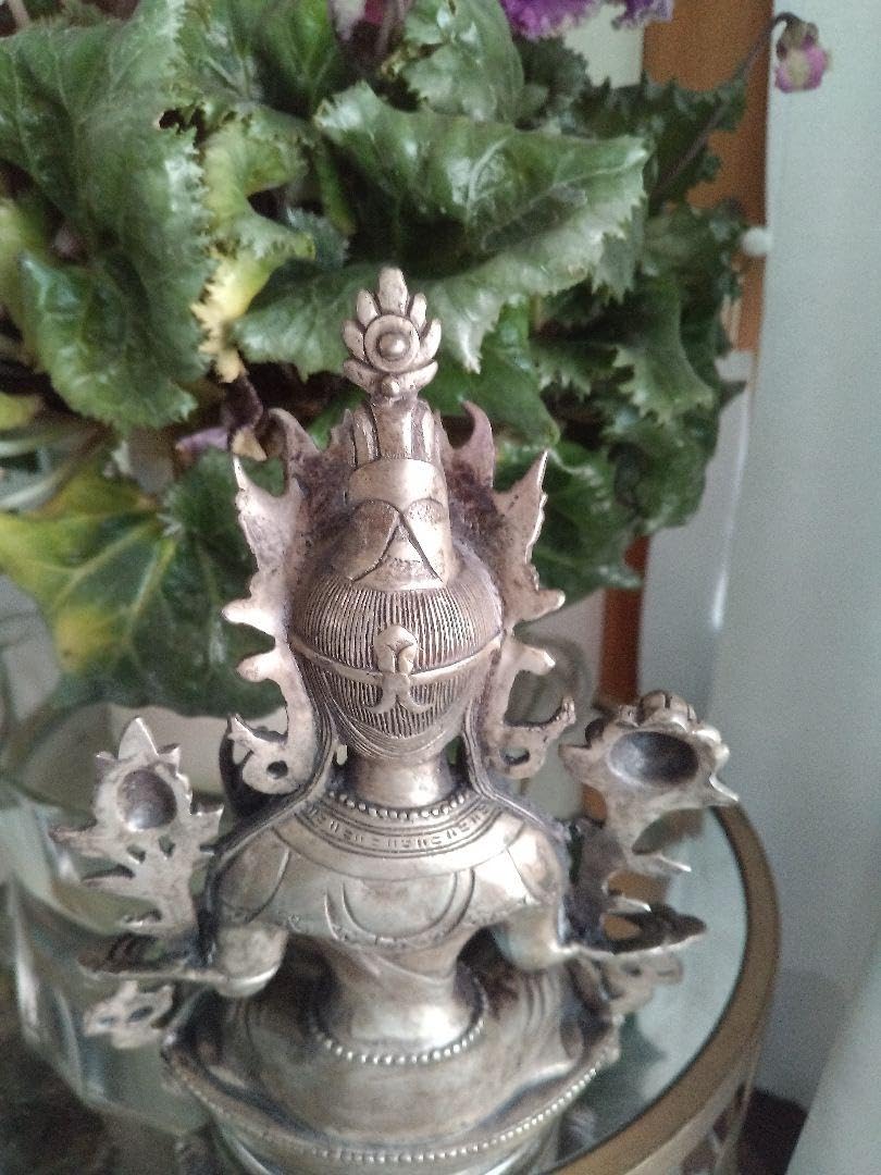 Amazon.co.jp: 仏像 骨董品 観音様 仏様 蓮の花 お座り : ホーム